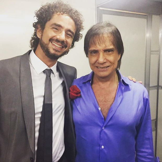 Felipe Andreoli e Roberto Carlos (Foto: Reprodução/Instagram)