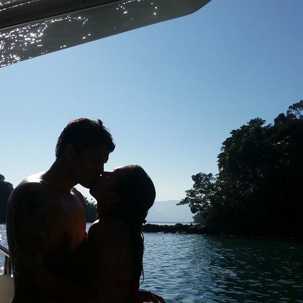 Thiago Silva com a mulher, Belle (Foto: Instagram / Reprodução)