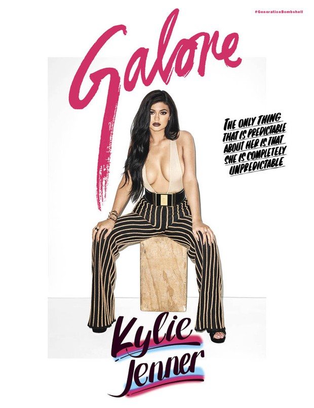 Kylie Jenner na revista Galore (Foto: Reprodução / Instagram)