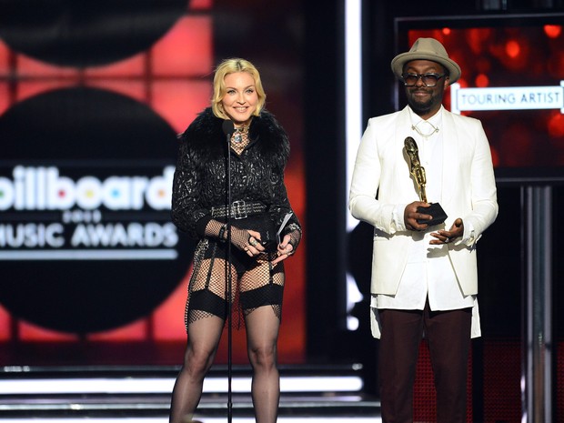Madonna e Will.i.am no Billboard Music Awards (Foto: Ethan Miller/ Getty Images)