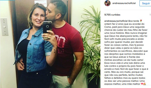 Andressa Urach e Tiago Costa (Foto: Instagram / Reprodução)