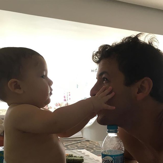 Matheus Braga e o filho, Gabriel (Foto: Instagram/ Reprodução)