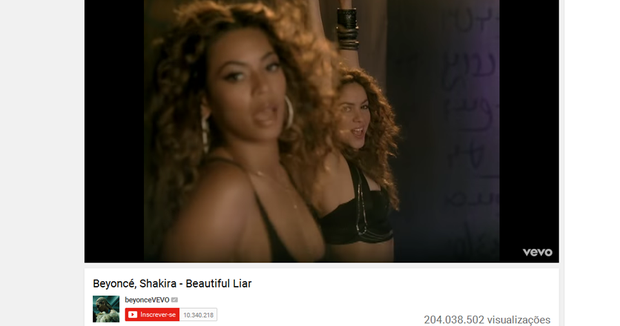 Beautiful Liar, de Beyoncé e Shakira (Foto: Reprodução/Youtube)