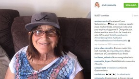 Post de Andressa Suita no último aniversário de Sebatiana, mãe de Gusttavo Lima (Foto: Instagram / Reprodução)
