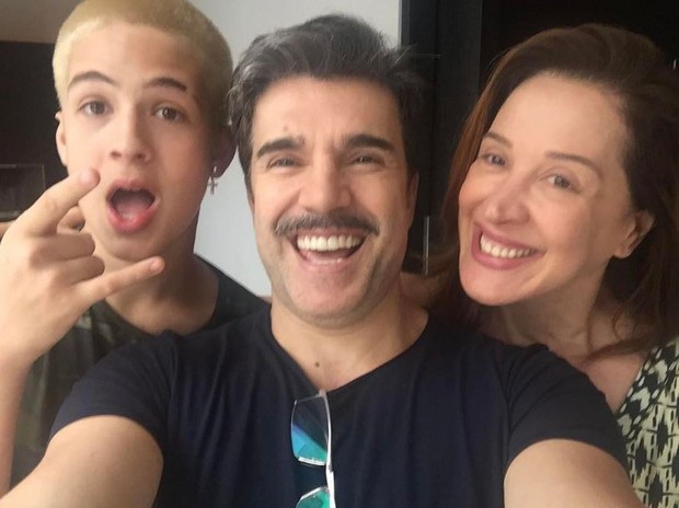 João Guilherme com Jarbas Homem de Mello e Claudia Raia (Foto: Reprodução/Instagram)
