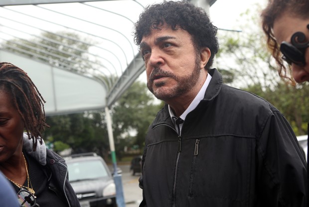 Luiz Ayrão no velório de Mário Sérgio (Foto: Iwi Onodera / EGO)