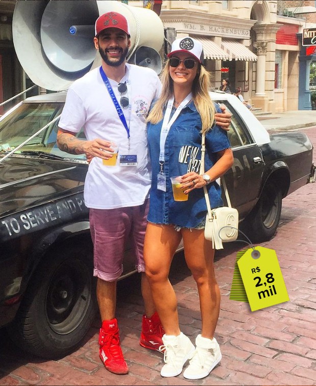 Andressa Suita usa bolsa R42,8 mil em tarde de passeio com o marido, o cantor Gusttavo Lima (Foto: Reprodução do Instagram)