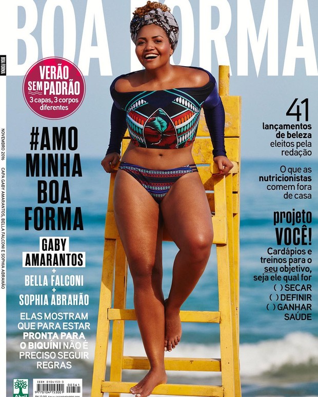 Gaby Amarantos na capa da Boa Forma (Foto: Reprodução/Instagram)