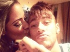 Neymar ganha beijo da irmã: ‘Amo demais!’