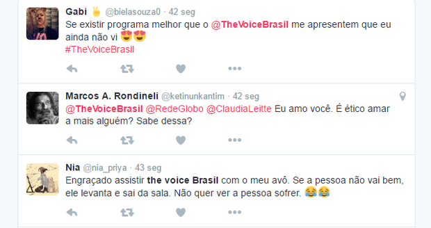 Estreia de The Voice Brasil bomba na web (Foto: Reprodução/Twitter)