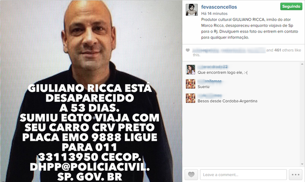 Fernanda Vasconcellos faz camapanha na internet (Foto: Reprodução/ Instagram)