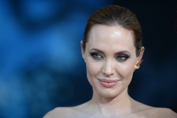 Angelina Jolie na première de Maleficent, em Los Angeles (Foto: AFP)