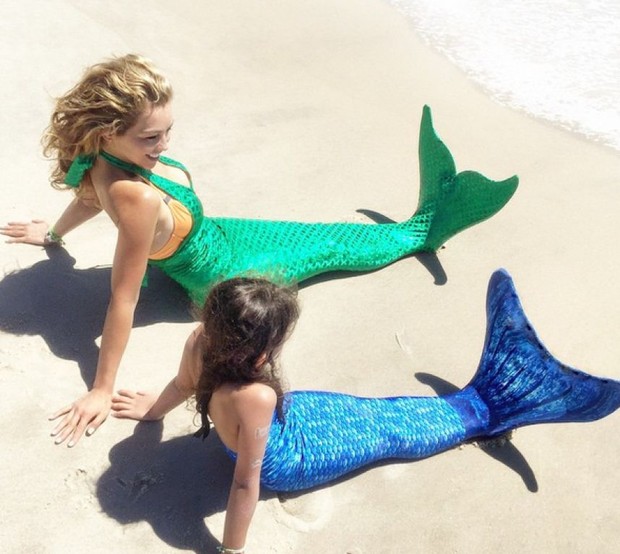 Thalia e sua cauda de sereia (Foto: Reprodução / Instagram)