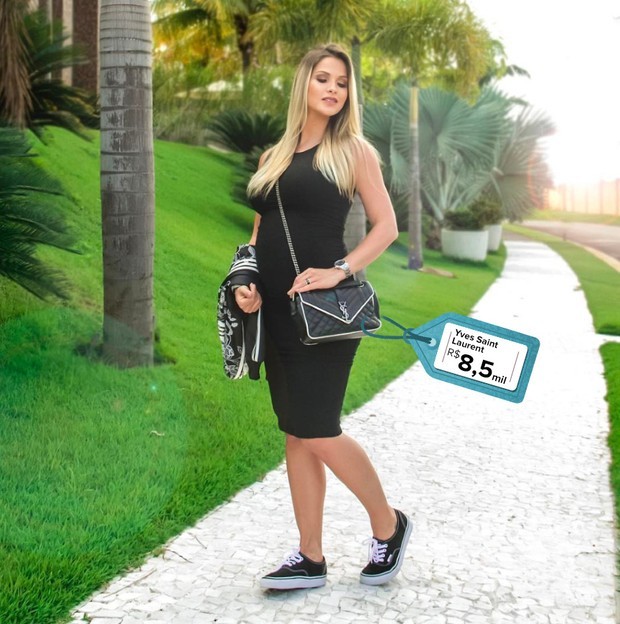 EGO Andressa Suita mostra estilo com muito conforto na gravidez
