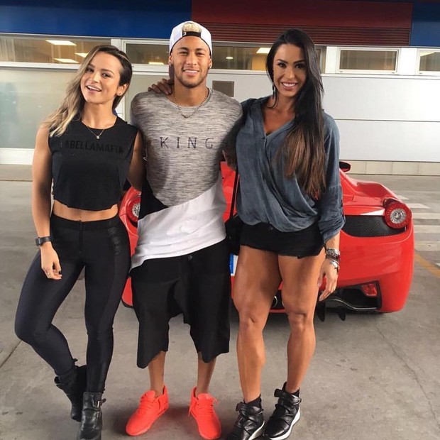 Alice Matos, Neymar e Gracyanne Barbosa (Foto: Instagram / Reprodução)