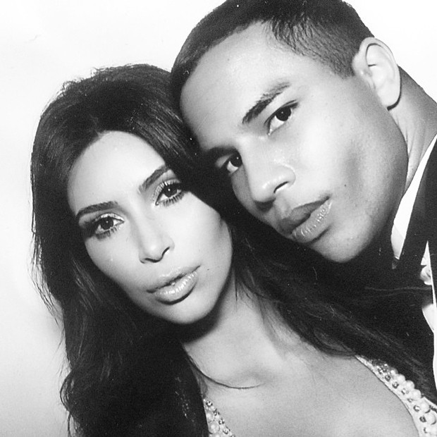 Kim Kardashian e Olivier Rousteing (Foto: Reprodução / Instagram)