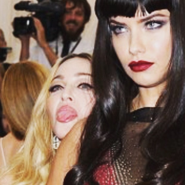 Madonna e Adriana Lima (Foto: Instagram / Reprodução)