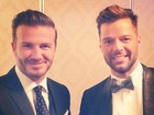 Colírios! Ricky Martin posa com David Beckham na China