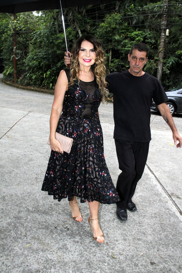 Elba Ramalho em casamento de Jayme Matarazzo e Luiza Tellechea  (Foto: Marcos Ferreira / Brazil News)
