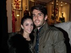 Kaká e Carol Celico vão ao aniversário da top model Vivi Orth