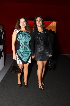 Daniela Mercury e Malu Verçosa em prêmio em São Paulo (Foto: Paduardo/ Ag. News)
