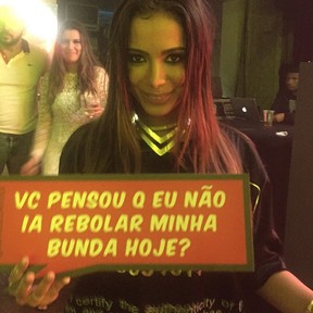 Anitta comemora aniversário no Rio (Foto: Instagram/ Reprodução)