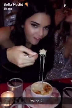 Kendall Jenner (Foto: Reprodução/Snapchat)