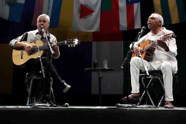 Caetano Veloso e Gilberto Gil (Foto: Alex Palarea /AgNews)
