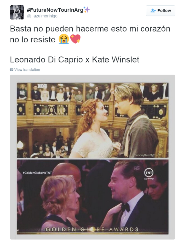 Comentários sobre Kate Winslet e Leonardo DiCaprio  (Foto: Twitter / Reprodução)
