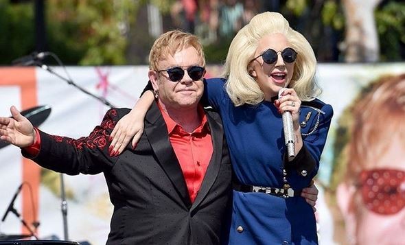 Lady Gaga e Elton John (Foto: Reprodução/Instagram)
