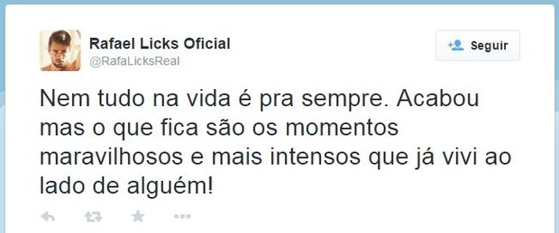 Rafael Licks (Foto: Twitter / Reprodução)