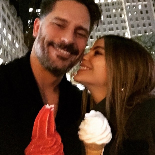 Sofia Vergara e Joe Manganiello em Nova York, nos Estados Unidos (Foto: Instagram/ Reprodução)