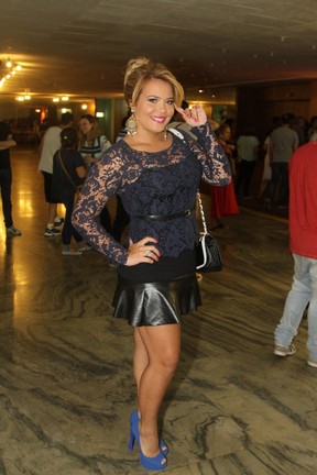 Geisy Arruda em teatro em São Paulo (Foto: Thiago Duran/ Ag. News)