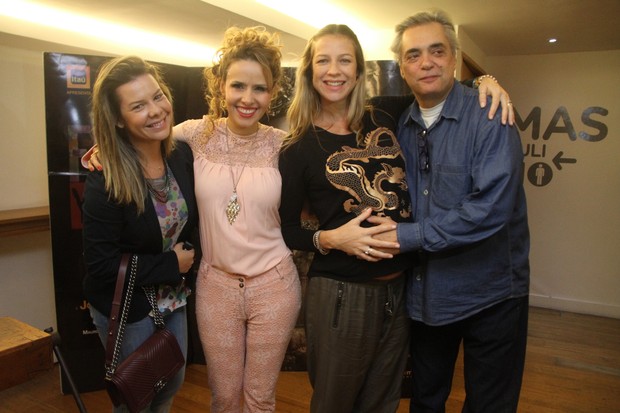 Fernanda Souza, Leona Cavalli, Luana Piovani e José Rubens (Foto: Daniel Delmiro/Ag News)