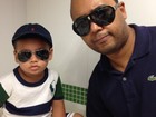 Dudu Nobre posta foto com filho e brinca: 'Molequinho no estilo'