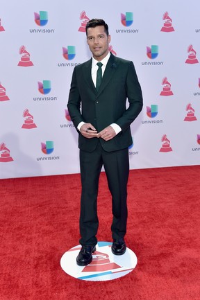 Ricky Martin em prêmio de música em Las Vegas, nos Estados Unidos (Foto: David Becker/ Getty Images/ AFP)