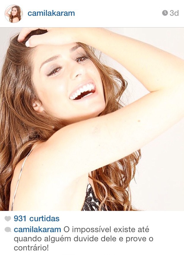Camila Karam (Foto: Reprodução/Instagram)