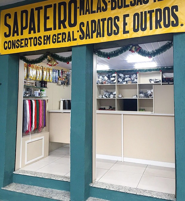 A loja reformada de Jonatas Galvão na Tijuca (Foto: Arquivo pessoal)