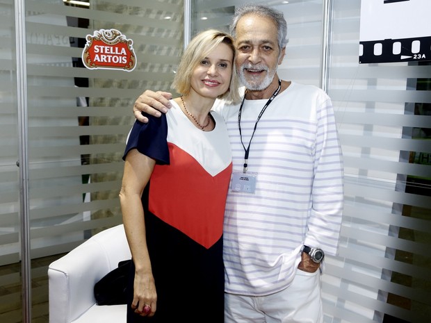 Paula Burlamaqui e Gracindo Jr. em festival de cinema (Foto: Roberto Filho/ Ag. News)