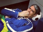 William Bonner mostra nervosismo antes de jogo do Brasil
