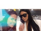 Kim Kardashian desembarca no Brasil e fã registra