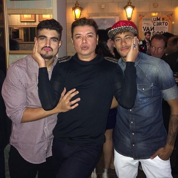 Neymar, David Brazil e Caio Castro (Foto: Reprodução/Instagram)