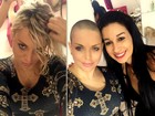 Jéssica Lopes coloca prótese capilar após raspar os cabelos