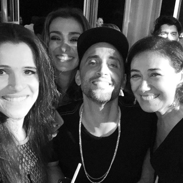 Ingrid Guimarães, Monica Martelli, Paulo Gustavo e Lilia Cabral em festa na Zona Sul do Rio (Foto: Instagram/ Reprodução)