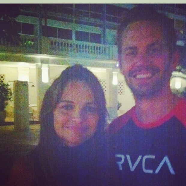 Luiza Tomé e Paul Walker (Foto: Reprodução/Instagram)