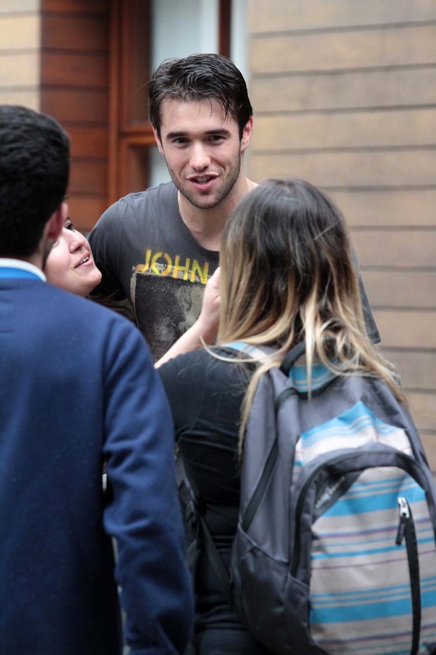 Joshua Bowman em SP (Foto: Orlando Oliveira/AgNews)