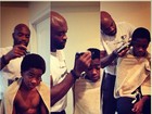 Anderson Silva ataca de cabeleireiro em foto postada pelo filho