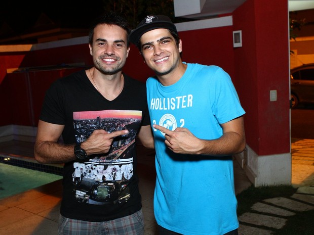 Márcio Kieling e Bernardo Mesquita em festa no Rio (Foto: Raphael Mesquita/ Foto Rio News)