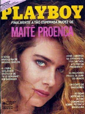Capa da Playboy com Maitê Proença na capa em 1987 (Foto: Reprodução)
