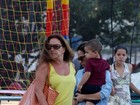 Mãezona, Wanessa brinca com o filho na Lagoa Rodrigo de Freitas
